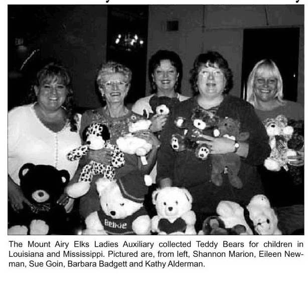 Elks auxiliary donates teddy bears to children in Mississippi