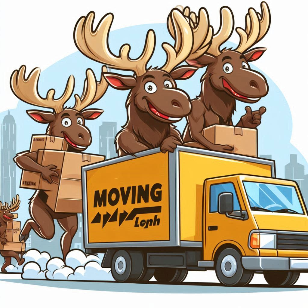 Elks moving cartoon